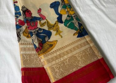 Latest Bangori Silk Sarees With Pen Kalamkari (20)