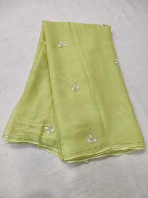 Latest Chiffon Katdana Work Sarees (3)