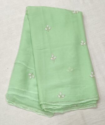 Latest Chiffon Katdana Work Sarees (5)