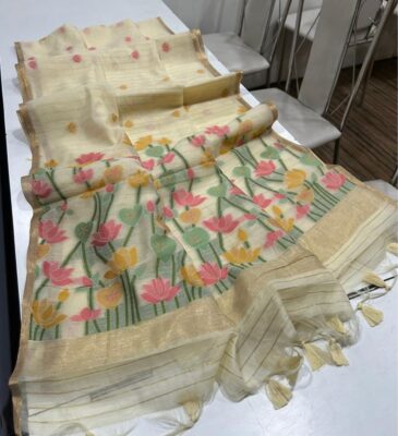 Latest Cotton Silk Jamdhani Sarees (2)