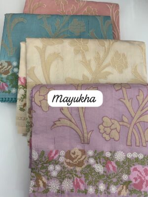 Latest Fancy Tussar Sarees With Mattee Borders (4)