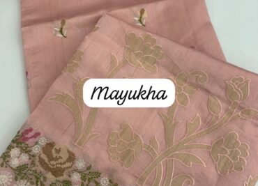 Latest Fancy Tussar Sarees With Mattee Borders (5)