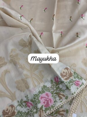 Latest Fancy Tussar Sarees With Mattee Borders (6)