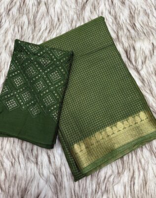 Latest Georgette Viscose Sarees With Blouse. (6)