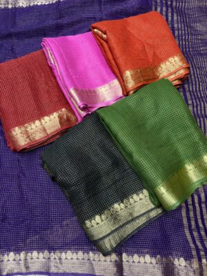 Latest Georgette Viscose Sarees With Blouse. (7)