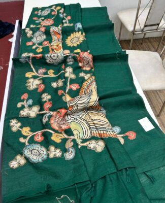 Light Weight Tussar Patch Work Sarees (15)