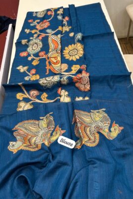 Light Weight Tussar Patch Work Sarees (21)