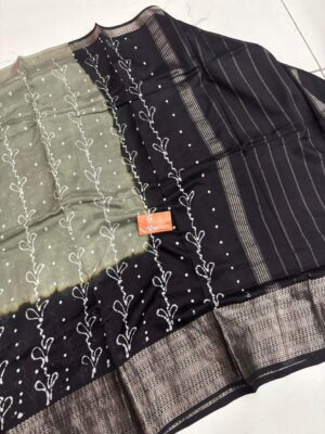 Mangalagiri Cotton Silk Sarees With Blouse (12)