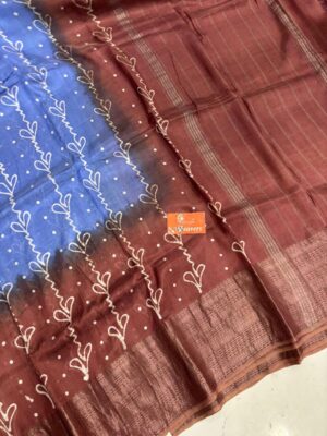 Mangalagiri Cotton Silk Sarees With Blouse (14)