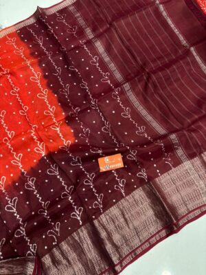 Mangalagiri Cotton Silk Sarees With Blouse (15)