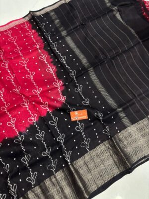 Mangalagiri Cotton Silk Sarees With Blouse (18)