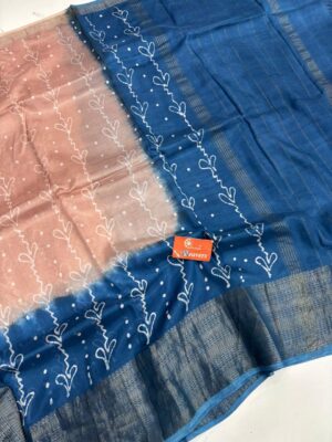 Mangalagiri Cotton Silk Sarees With Blouse (2)