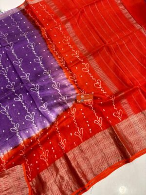 Mangalagiri Cotton Silk Sarees With Blouse (20)