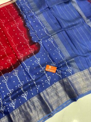 Mangalagiri Cotton Silk Sarees With Blouse (4)