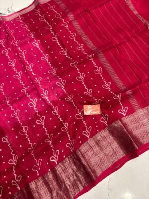 Mangalagiri Cotton Silk Sarees With Blouse (6)