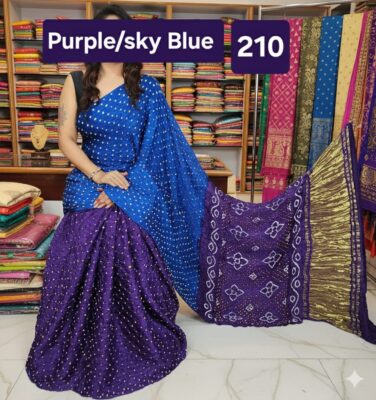 Modal Silk Bandini Sarees With Blouse (15)