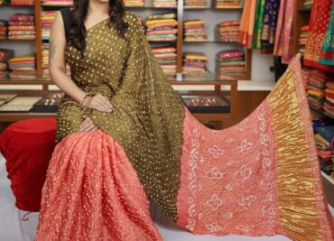 Modal Silk Bandini Sarees With Blouse (17)