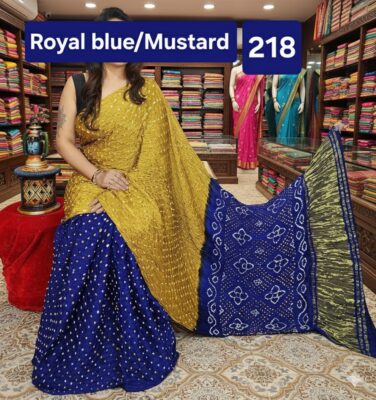 Modal Silk Bandini Sarees With Blouse (9)
