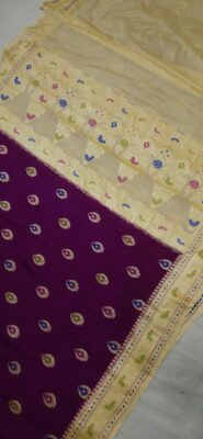 Mulberry Soft Semi Georgette Sarees (1)