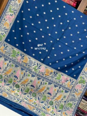 Munga Tussar Silk Jamdhani Sarees (1)