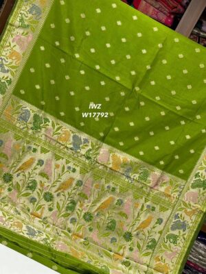 Munga Tussar Silk Jamdhani Sarees (3)