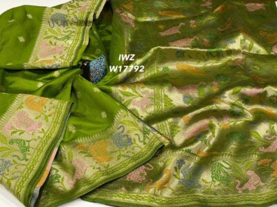 Munga Tussar Silk Jamdhani Sarees (4)
