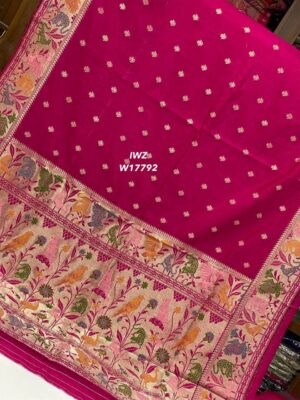 Munga Tussar Silk Jamdhani Sarees (5)