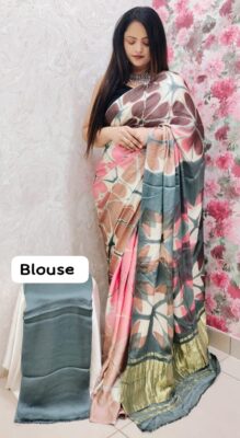 PURE MODAL SILK TISSUE PALLU SAREES (30)