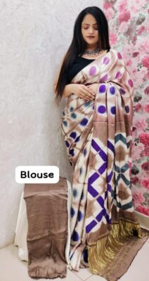 PURE MODAL SILK TISSUE PALLU SAREES (36)