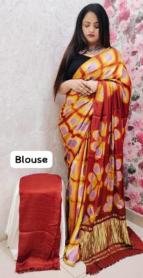PURE MODAL SILK TISSUE PALLU SAREES (46)