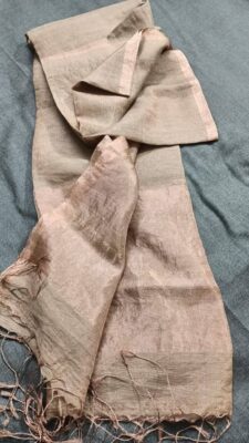 Plain Jayshree Tissue Linen Weaving Sarees With Blouse (14)