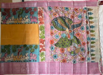 Pure Banglori Silk Hand Painted Sarees (10)