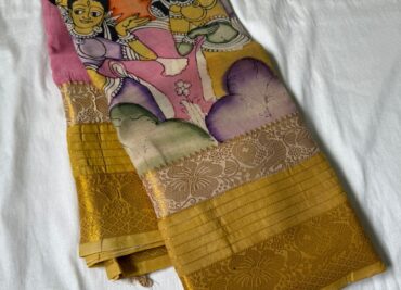 Pure Banglori Silk Hand Painted Sarees (3)