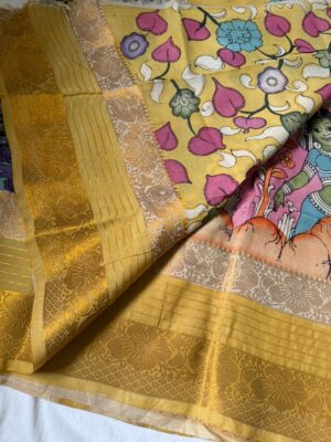 Pure Banglori Silk Hand Painted Sarees (4)