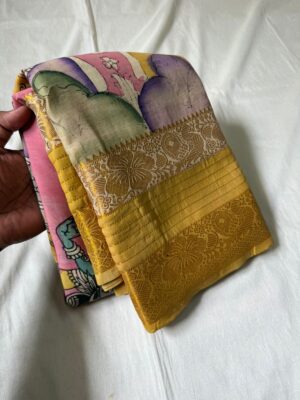 Pure Banglori Silk Hand Painted Sarees (6)