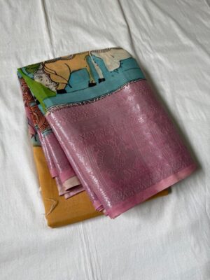 Pure Banglori Silk Hand Painted Sarees (7)