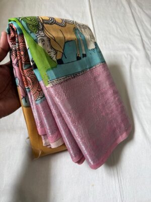 Pure Banglori Silk Hand Painted Sarees (8)