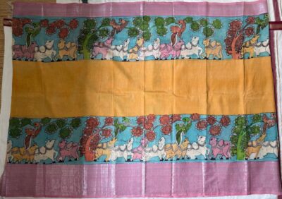 Pure Banglori Silk Hand Painted Sarees (9)