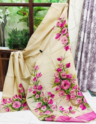 Pure Bishnuri Silk Sarees Without Border (2)