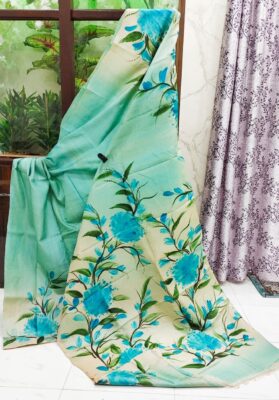 Pure Bishnuri Silk Sarees Without Border (3)
