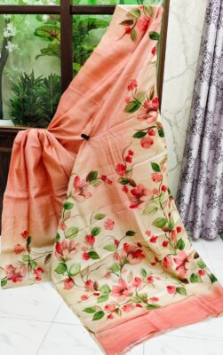 Pure Bishnuri Silk Sarees Without Border (4)