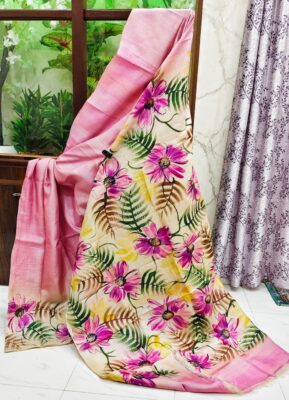 Pure Bishnuri Silk Sarees Without Border (5)