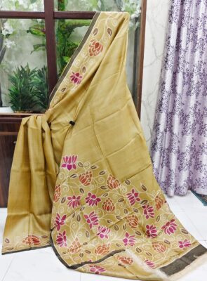 Pure Bishnuri Silk Sarees Without Border (6)