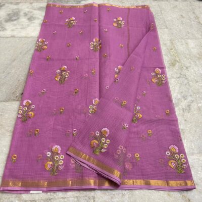 Pure Embroidary Kota Cotton Sarees (1)