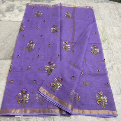 Pure Embroidary Kota Cotton Sarees (2)