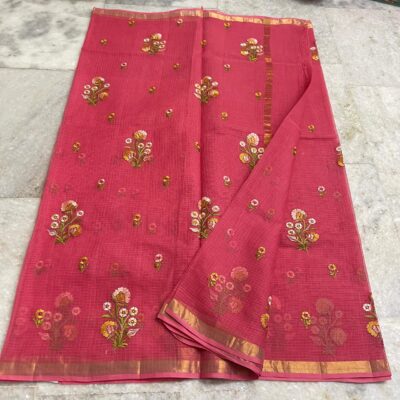 Pure Embroidary Kota Cotton Sarees (5)