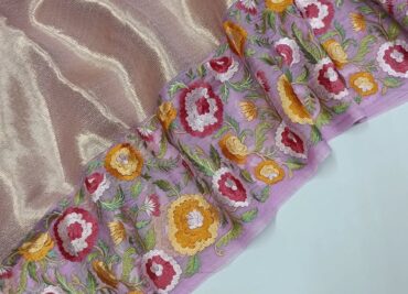 Pure Handloom Banaras Brocade Organza Tissue Sarees (14)