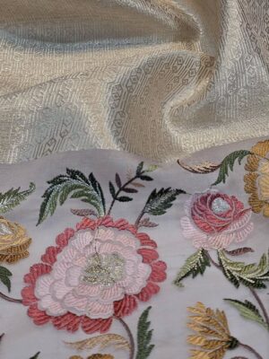 Pure Handloom Banaras Brocade Organza Tissue Sarees (8)