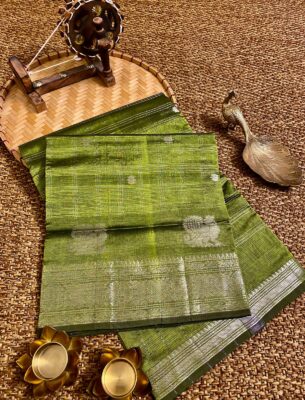Pure Handloom Mangalagiri Silk Sarees (1)