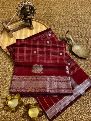 Pure Handloom Mangalagiri Silk Sarees (10)